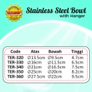 Stainless Steel Bowl With Hanger For Dog