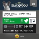 Blackwood Small Breed Grain Free Turkey