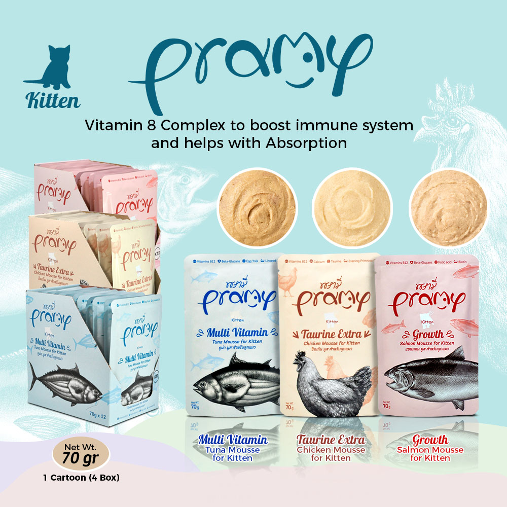 Pramy Pouch Kitten  - Cat Snack - Cat Treats