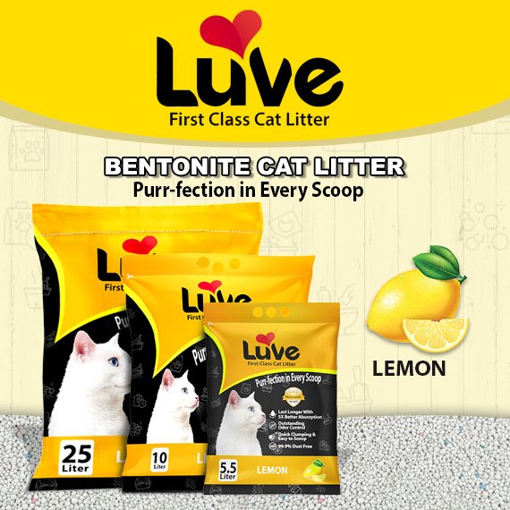 Luve Bentonite Cat Litter Lemon